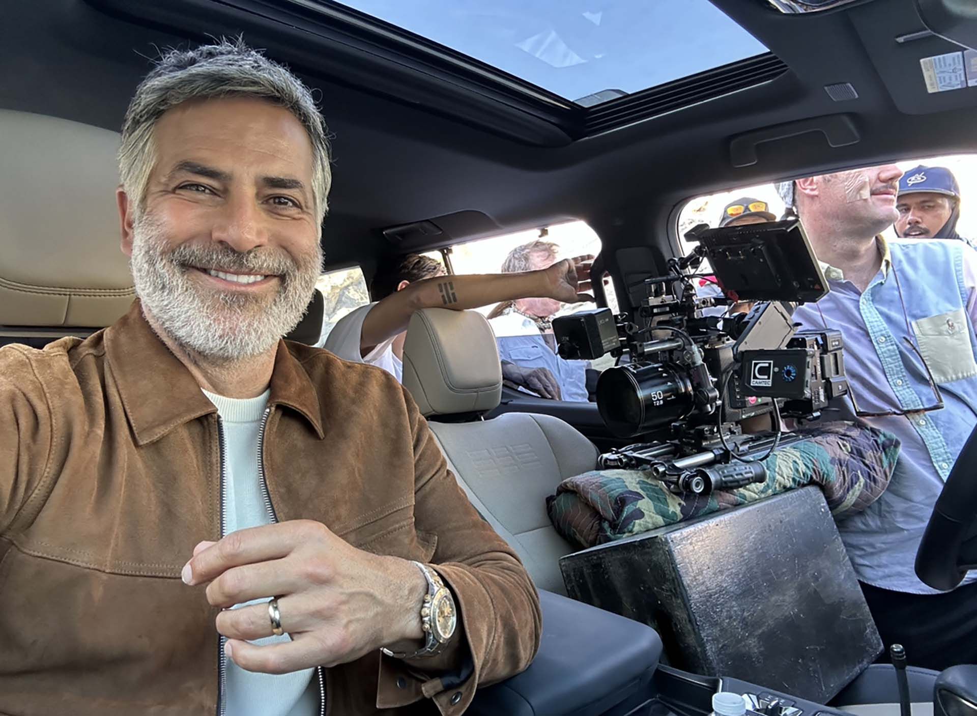 Guillermo Zapata filmando para Lexus