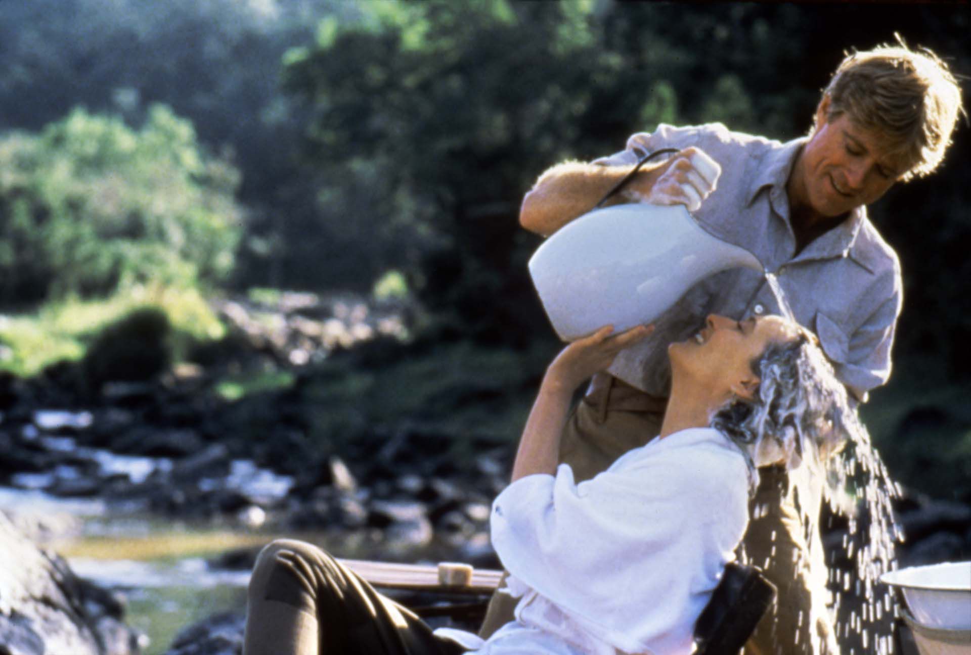 Robert Redford y Meryl Streep en una escena de 'Memorias de África' (Sunset Boulevard/Corbis/Getty Images)