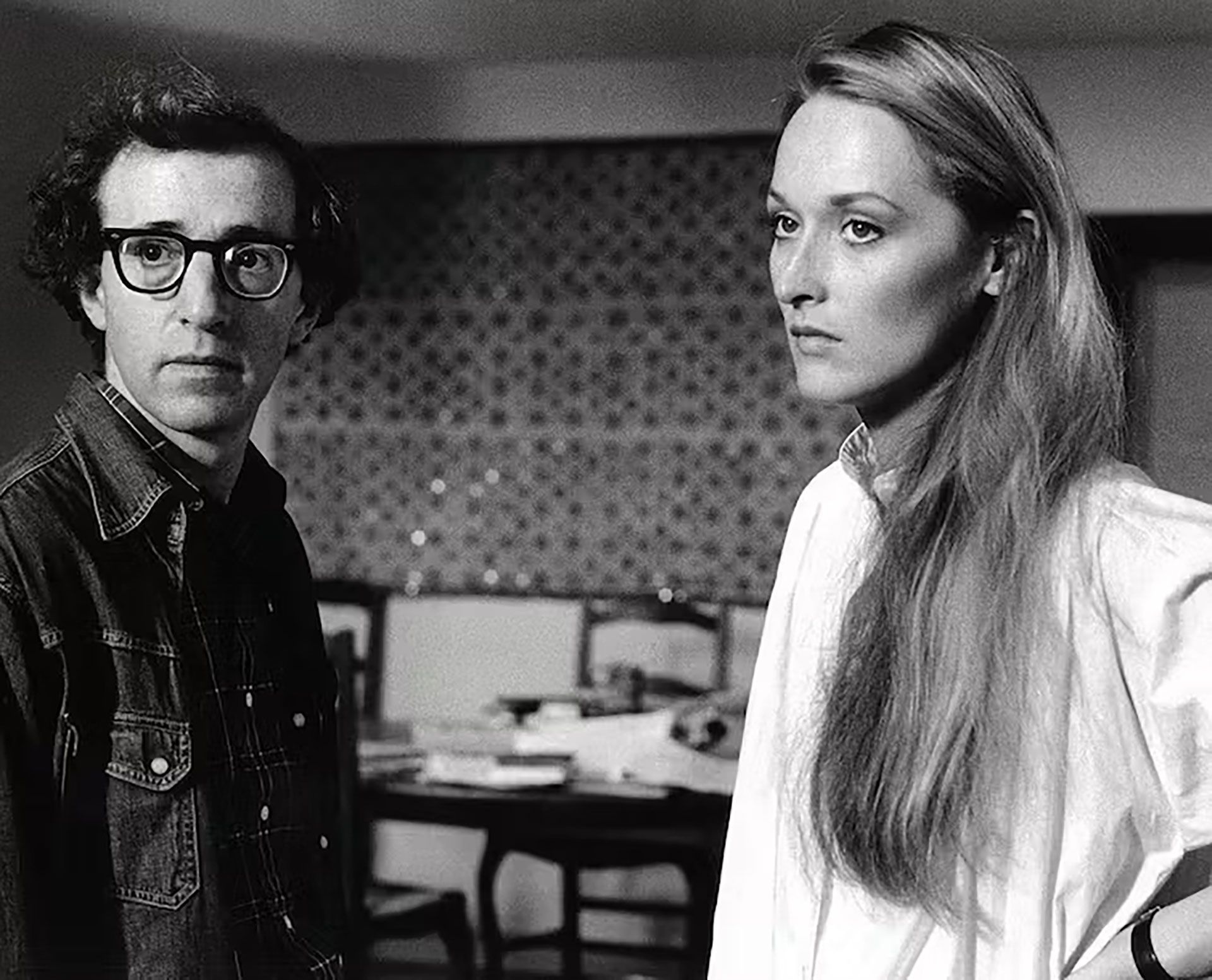 Meryl Streep y Woody Allen en 'Manhattan' 