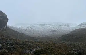 No es Suiza, es Colombia: una de las nevadas más grandes del año cubre el Parque Nacional Natural Los Nevados