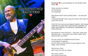 Falleció Sam Rivers, bajista de Limp Bizkit, a los 48 años; la banda está devastada: ‘Perdimos a nuestro hermano’