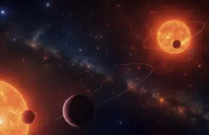 Hallan un sistema con dos estrellas y planetas como el terrestre que transita entre ambas