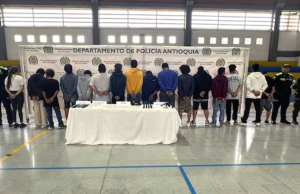 Caen 17 presuntos integrantes del grupo “Los de la Vega” en Antioquia