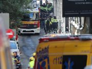 Cuatro desaparecidos por derrumbe de edificio en Madrid, España