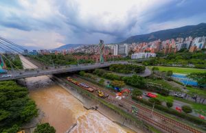 Así avanzan las obras de estabilización en la vía férrea del Metro de Medellín