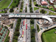 Puente de la calle 153 con autopista Norte alcanza un 62.49 % de avance