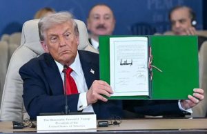 Trump y líderes árabes firman histórico acuerdo de paz Israel–Hamás