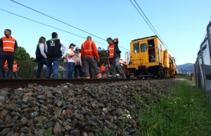 Metro: finalizó llenado de socavación y se instaló vía férrea