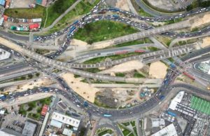 Implosión de los puentes en Av. de las Américas con calle 13
