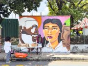Échele un ojo a los nuevos murales en el antiguo zoológico Santa Fe