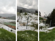 Videos: Inundaciones en La Calera por fuertes lluvias y granizada