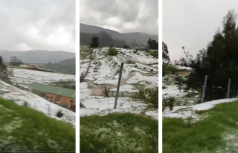 Videos: Inundaciones en La Calera por fuertes lluvias y granizada