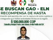 Ofrecen $500 millones por alias ‘Poeta’ tras atentado frustrado en Tunja