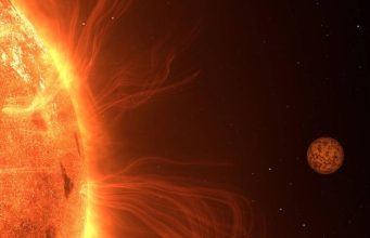 Telescopio James Webb revela cómo las llamaradas de una inquieta estrella podrían estar borrando las atmósferas de sus planetas vecinos