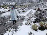 En fotos: las imágenes inéditas que dejó una nevada de 12 horas que cubrió de blanco la sierra del Cocuy