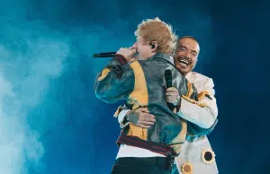 Ed Sheeran y Nicky Jam, los artistas que conquistaron al público como invitados al concierto de J Balvin en Bogotá