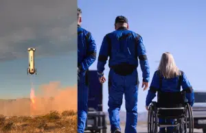 Blue Origin envía al espacio por primera vez a una persona en silla de ruedas: un hito en la historia aeroespacial