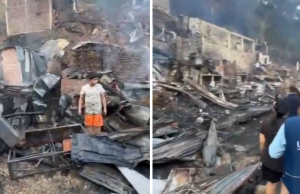 Varios lesionados y 50 casas afectadas por incendio en Bucaramanga