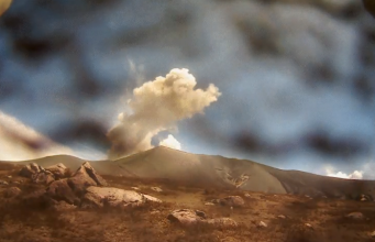 En video: Así fue la emisión de ceniza del volcán Puracé este 3 diciembre