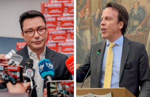 Caicedo y Huerta entregan firmas en la Registraduría