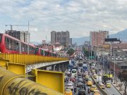 Trancón en la Autopista Norte, desde la calle 100 con carrera 47A