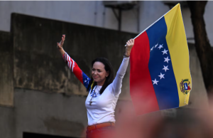 La dirigente venezolana María Corina Machado está a Oslo