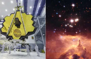 La sorprendente imagen que el Telescopio James Webb captó de una cuna de estrellas recién nacidas en el espacio