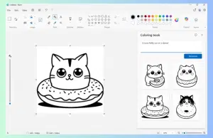 Microsoft Paint incorpora libros para colorear con IA y el Bloc de notas amplía su soporte Markdown