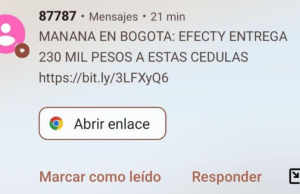 Cuidado: mensajes de texto que prometen pagos en efectivo son una estafa