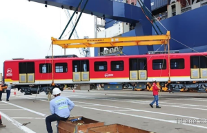 El quinto tren del Metro de Bogotá ya está en Colombia