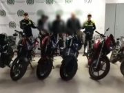 Recuperan seis motos robadas en el centro de Bogotá y capturan a tres personas