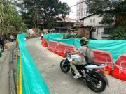 Habilitan carril unidireccional para motos y peatones en puente La Limona, en Itagüí