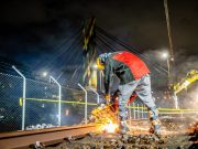 Desde Austria llegaron rieles para el mantenimiento de la vía férrea del metro