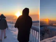 Imágenes muestran un fenómeno óptico en Rusia que genera la ilusión de ver ‘tres soles’: ¿qué es el parhelio y por qué cautiva al mundo?