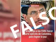 Circula falsa imagen de EL TIEMPO con supuesto mensaje del candidato Iván Cepeda que propone a disidencias de las Farc formar parte del Ejército