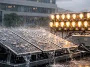 Científicos en china desarrollan un sistema que convierte la lluvia en electricidad y logra encender 50 luces