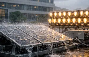 Científicos en china desarrollan un sistema que convierte la lluvia en electricidad y logra encender 50 luces