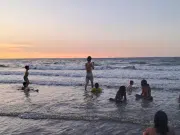 El mar los recibió como si los estuviera esperando