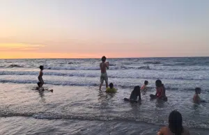 El mar los recibió como si los estuviera esperando
