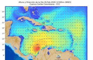 Fuertes vientos y oleajes en el Caribe colombiano alerta la Dimar