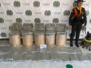 Incautados 57 kilos de marihuana en zona industrial de Mosquera