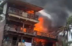 Incendio consume cabaña turística en Mendihuaca, Santa Marta