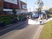 Movilidad Bogotá hoy 27 de febrero: manifestantes se suben al andén