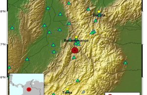Temblor hoy en Colombia de magnitud 4,1 con epicentro en Santander