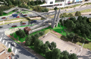 Iniciarán construcción del puente peatonal de calle 112 con carrera 9