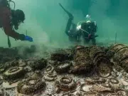 Encuentran cargamento de aceite de oliva romano, de más de mil años, intacto, en barco hundido en Suiza