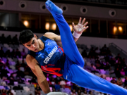 Ángel Barajas, oro en barras paralelas en la Copa Mundo de Bakú