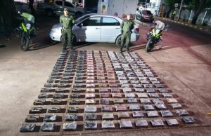 Incautan 200 kilos de cocaína en vía al Cesar