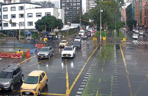 Movilidad lenta en Bogotá por fuertes lluvias en distintos sectores