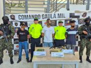 Capturados tres presuntos integrantes del Clan del Golfo en Cesar
